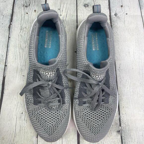 Skechers Go Run Sneakers Womens Size 9 Gray Walking Running Knit Soft Shoes - Picture 8 of 12